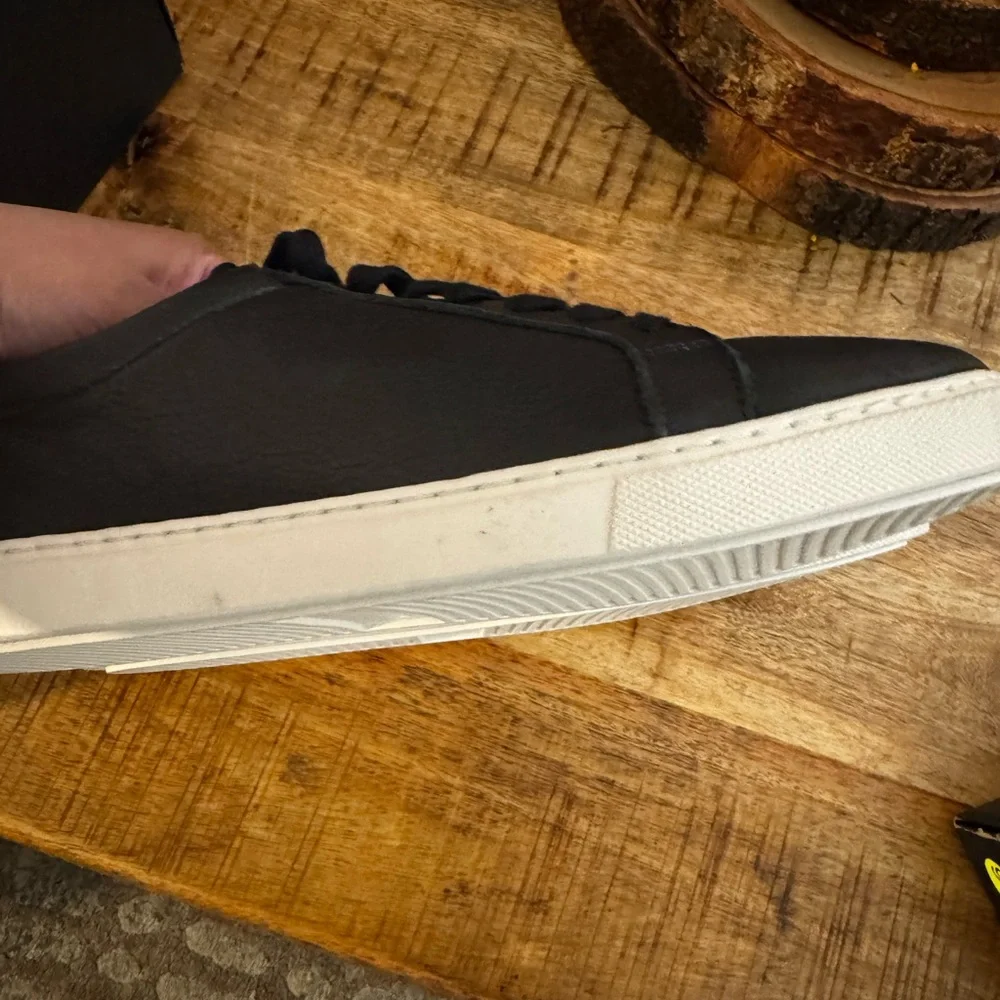 Allen Edmonds Courtside Black leather low top Men's Sneakers NWT NIB 8 D